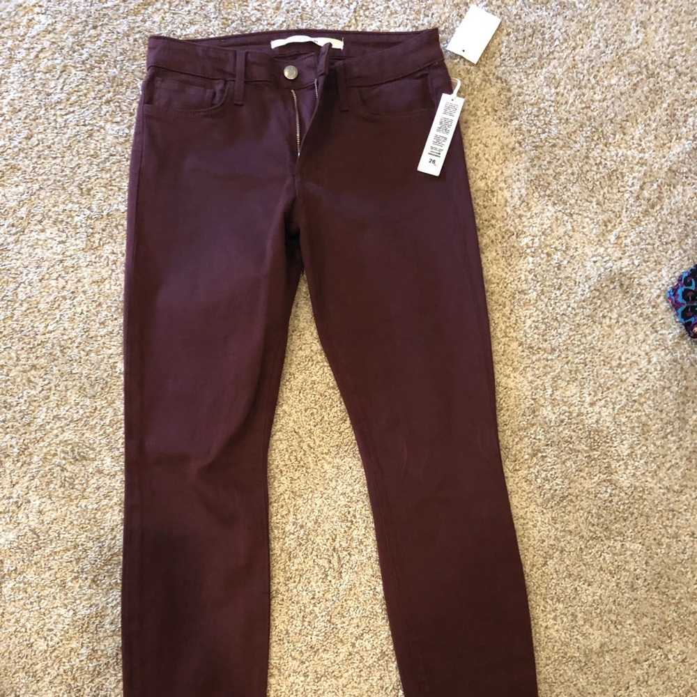 Joe’s jeans  burgundy skinny jeans size 26